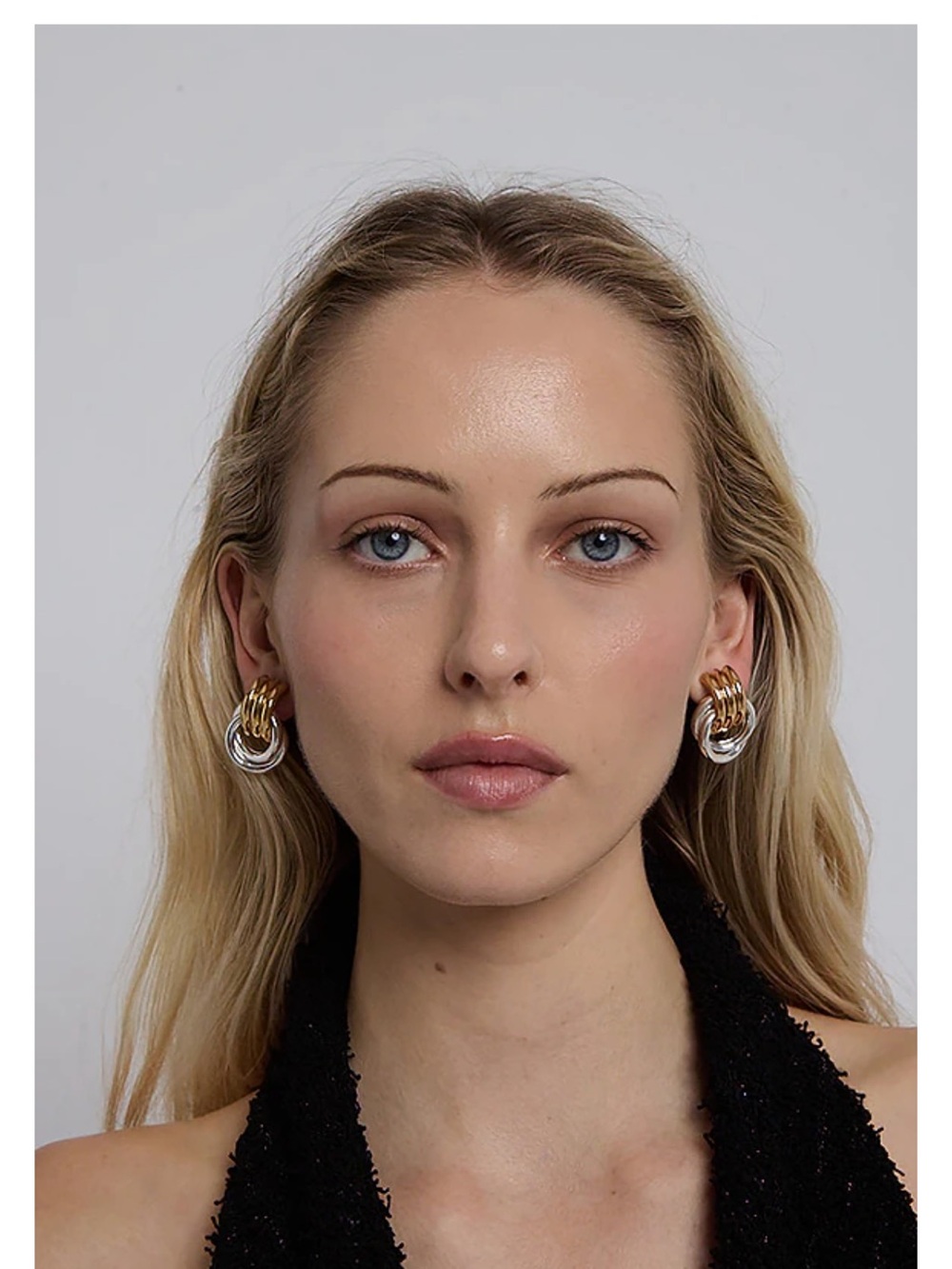 Heaven Mayhem Two-Tone Mini Knot Earrings